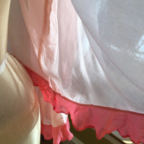 Pink Silk Ruffle Top - Picture 4 of 6